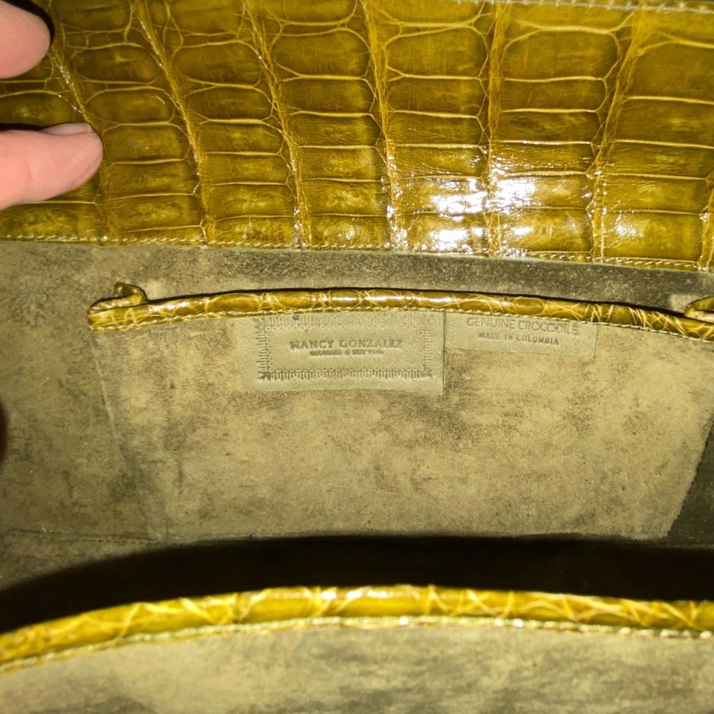 Nancy Gonzalez green Crocodile Leather Handbag - Picture 3 of 6